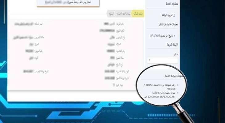 من اليوم.. شهادة مخالفات المرور إلكترونية بدلا من الشهادة الورقية «براءة الذمة»