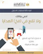 البنك المركزي يحذر.. كلمة سر واحدة قد تعرض حساباتك للخطر