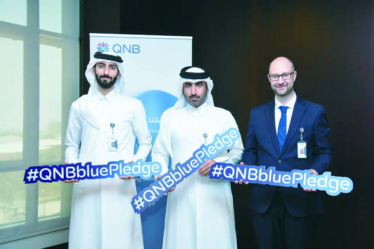 «التعهد الأزرق» بقطر وتونس وتركيا واندونسيا ومصر.. QNB يطلق مبادرة عالمية للحفاظ على البيئة البحرية بالعلمين